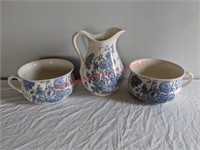 3 Large Ironstone Serving Pieces