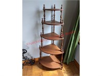 5 Tier Wood Corner Shelf