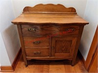 Solid Wood Antique Wash Stand