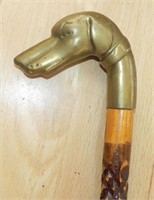 Vintage Bronze Handle Walking Stick