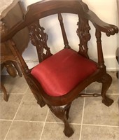 Chippendale Style Corner Chair