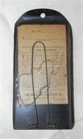 Antique Register Metal Receipt Holder