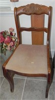 Victorian Walnut Carved Chair