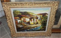 20th Century Oil on Canvas - Island Cottages