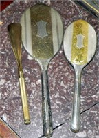 3 Antique Grooming Pieces - 2 Marked Sterling