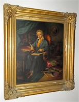 19th Century Chromo Lithograph Beethoven