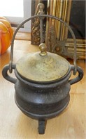 Cast Iron and Brass Smudge Pot
