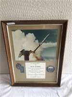 Framed Missile Picture