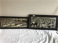 2 Large Framed Group Photographs
