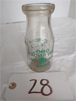 Ohio Clover Leaf Milk Bottle