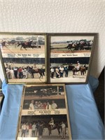 Lot Framed Horse Racing Pictures