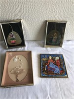 4 Pieces Assorted Wall Art