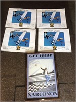 4 Golden Knights Pieces & Ad Poster