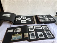Scrapbooks with Vintage Photographs, Post Cards,