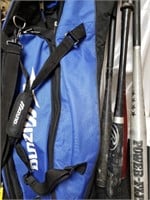 MIzuno Baseball bag with bats