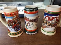 Bud beer mugs