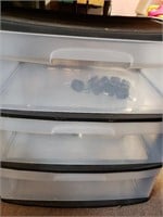 Brand new 3 drawer container with wheels