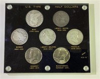 US Type Half Dollars Set