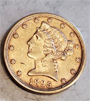 1895 $5 US Gold Coin