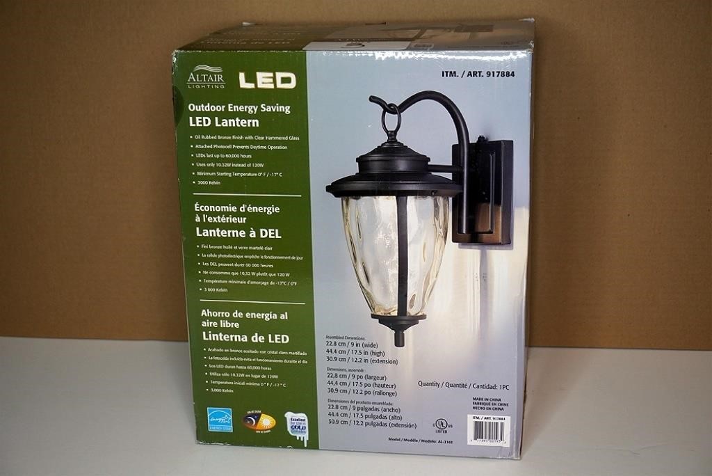Altair Lighting LED Outdoor Lantern | AJ Willner Auctions