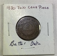 1870 2 Cent Piece US