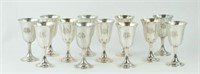 12 International Lord Saybrook Sterling Goblets