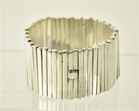 1 1/2"W Heavy 950 Sterling Silver Link Bracelet