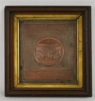1859 Copper Declaration of Independence Plaque