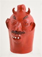 NC Folk Pottery, Louis Brown, Devil Face Jug