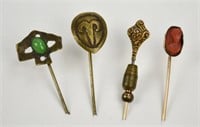 Antique 14kt Gold Stick Pin & Others