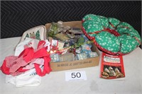 Lot of Misc. Vintage Christmas Ornaments & More