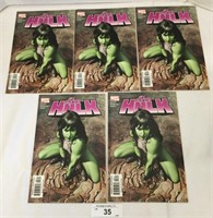 5 pcs. She Hulk #3 Comic Books