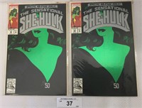 2 pcs. The Sensational She-Hulk #50 Comic Books
