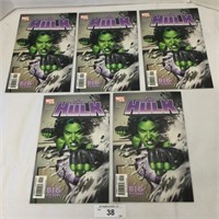 5 pcs. She-Hulk #5 Comic Books