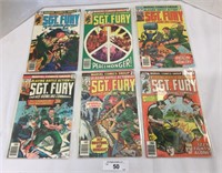 6 pcs. Sgt. Fury Comic Books
