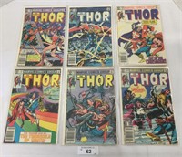 6 pcs. Thor Comic Books #328 - 333
