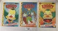 3 pcs. Krusty Comic Books #1 - 3
