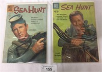 2 pcs. Sea Hunt Comic Books