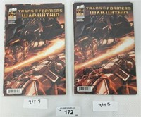 9 pcs. Transformers The War Within #4 Comic Books