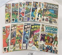13 pcs. Vision & Scarlet Witch Comic Books