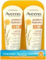 Aveeno Sunscreen Lotion, SPF30, 2 pack