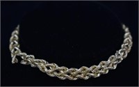 14k Gold Rope Twist Bracelet - Needs Repair