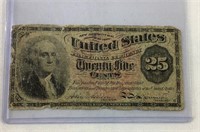 1863 US 25 Cent Fractional Note