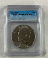 1972 D ICG MS 60 Eisenhower Dollar