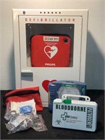 Phillips Heartstart Defibrillator With Case M5066A