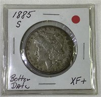 1885S Morgan silver dollar