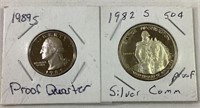 2 Proof US Coins