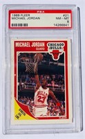 1989 Fleer Michael Jordan Basketball Card #21, PSA