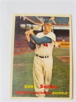 1957 Topps Duke Snider Baseball Card #170