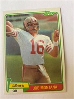 1981 Topps Joe Montana Rookie Football Card #216
